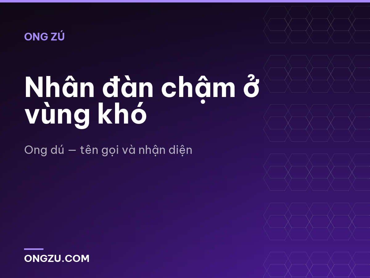 Nhân đàn chậm ở vùng khó