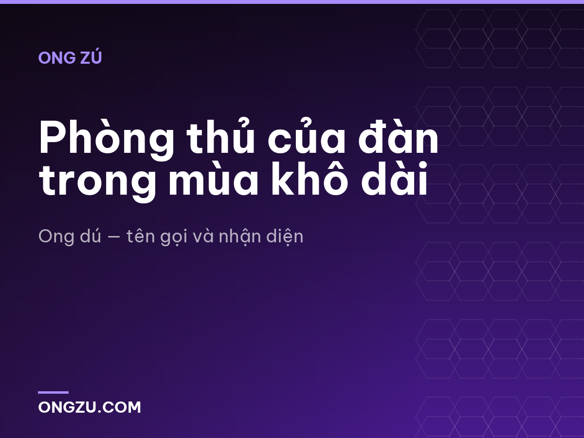 Phòng thủ của đàn trong mùa khô dài